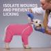 Hjyokuso Dogebody after Surgery | Dogs Pajamas with Zipper | Wound Protective Suit for Small to Large Dogs | Anti-Wound Licking E-Collar Alternative XL Pink - Buy Online on GoSupps.com