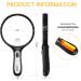 ANBULL 5X 15X Magnifying Glass with Lights  5.5in Large Handheld Page Magnifier  Lighted Magnifying Glass for Reading  Small Prints  Low Vision Seniors (Black) - Buy Online on GoSupps.com