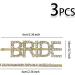 Luckious Brand 3 Pieces Rhinestone Bobby Pin Set with "BRIDE" Lettering Glitter Rhinestone Hair Clips Metal Barrettes - Elegant Crystal Hair Clips for Lady Women Girls (Gold) - Buy Online on GoSupps.com
