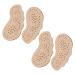 FOMIYES 4 Pairs Non-Slip Stickers Leather Insole Inserts Non- Shoe Cushions Shoe Accessories Sandal Insoles Non- Sole Cushions of Foot Pads Shoe Pad Sole Pad Heels