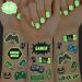 xo, Fetti Video Game Party Supplies Temporary Tattoos - 40 Glow in the Dark Styles | Videogame Birthday Favors, Decorations, Controller, Computer Keyboard, Gamer, Arcade