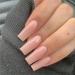 YOSOMK Long Pink Nude Press On Nails | Glossy Acrylic False Nails for Women - Buy Online on GoSupps.com