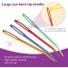 Plastic Sewing Needles Set - 45 Pcs Large Eye Blunt Bent Tapestry Needles for Knitting Crochet - Buy Online on GoSupps.com