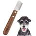 Yuip dog knife for stripping professional tools for dogs ergonomic wooden handle dog trimmeters abalating knife ergonomic lower wool top hair trim knife
