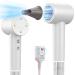 Hair Dryer Professional Ionic Blow Dryer for Women 1600W 110 000RPM Hairdryer(4 Temps & 3 Speeds) White