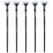 5PCS Folding Angle Scalloped Lash Brush Eyelash Brush Mascara Fan Brush for Lashes Soft Mascara Fan Brush for Makeup Mascara Brush for Upper Lower Eye Lash Fan Shaped Mascara Brush Makeup Tool