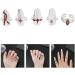 minkissy 3 Sets nail ring Finger Jewelry Women Ring Gift rings for women Finger Tip ring for women nail jewels women s rings red suits womans rings ladies gifts Zinc alloy white girl Miss 2X0.9X0.9CM White - Buy Online on GoSupps.com