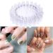 ULTECHNOVO 10Pcs Transparent Nail Art Practice Wheel with Color Display Chart for Manicure DIY - Buy Online on GoSupps.com