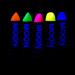 Moon Glow Blacklight Neon UV Lipstick Set - 5 Intense Colors - Glows Brightly Under UV Light | 0.16oz Each - International Shipping - Buy Online on GoSupps.com