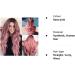 Colorful Panda Long Pink Ombre Wig for Women - 26 Inches Heat Resistant Synthetic Loose Wavy Hair with Dark Roots - Buy Online on GoSupps.com