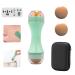 Oil Absorbing Volcanic Roller Facial Oil Resistant Rolling Stone Ball Face Oily Skin Control Tool Instant Results Remove Excess Shiny Double-end/Reusable/Washable/Replaceable(2 Extra Balls Included)