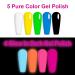 9 Colors Gel Liner Nail Art Polish Set - Thin Brush, UV LED Soak Off, Professional Paint Design Supplies for Salon & Home DIY (5 Neon + 4 Glow) - Buy Online on GoSupps.com