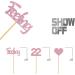MonMon & Craft Feeling 22 Cupcake Toppers - 22nd Birthday Sign/Twenty-two Cupcake Toppers/Anniversary Dessert Decor/Cheers to 22 Years Party Decorations Pink Glitter - 24 Pcs - Buy Online on GoSupps.com
