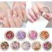 9 Boxes Nail Accessories Daisy Flowers Designs Wood Pulp Flakes Romantic Rose Ultrathin Nail Paillettes Holographic Nail Art Sequins - Buy Online on GoSupps.com