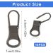 Tyqour 12-Piece Zipper Repair Kit | Removable Metal Zipper Pulls for Clothing Backpacks & Wallets - International Shipping Available - Buy Online on GoSupps.com