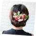 DOITOOL 1pc Wedding Hair Accessories Hair Accessories for Bride Hair Jewels for Women Floral Hair Clip Decor Hair Comb for Bride Bud Seaside Simulated Leaves Artificial Flower - Buy Online on GoSupps.com