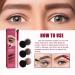 4D Hair Stroke Brow Stamp Brush Set - Ultra-thin Angled Eyebrow Makeup Brush in Taupe - Buy Online on GoSupps.com