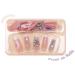 Shop Press on Nails - Long Square Purple Gradient Full Cover with Butterfly Rhinestones | Glossy False Nails Kit - A-18 Purple - Buy Online on GoSupps.com