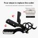 JooDaa Vintage Eyebrow Ring Razor - Men's Essential Black Razor with Finger Ring for Precision Grooming - Buy Online on GoSupps.com