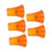 Walking Cane Tip Great Traction Thicken Rubber Walking Crutch Tips Prevent Slip Keep Balance for Foldable Canes (Orange)