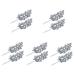 FRCOLOR 5 Pairs Rhinestone Hair Clip Girl Hair Accessories Hair Decorations for Women Rhinestone Bridal Hair Clip Girl Hair Clips Hair Clips for Hair Jewelry Leaf Bride Zinc Alloy