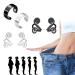 Ustnir 2PCs lymphatic drainage magnetic ring acupressure earrings for losing weight loss magnot ring 4pcs lymph fluid earrings negative ions lymph earrings magnetic lymphdrainage earrings