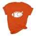 Yihaojia Crewneck Shirts for Women Summer Fall Short Sleeve Work Scrub Vacation Thanksgiving Top T Shirt Blouse Women 2023 Orange#17 X-Large