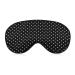 Polka Dots Black and White Sleep Mask Eye Cover for Sleeping Blindfold with Adjustable Strap Blocks Light Night Travel Nap for Men Women