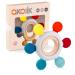 akolik Teething Toys for Baby Baby teether Silicone Teething for Babies 0-6 6-12 Months BPA-Free with Wooden Ring Silicone Chewable Teether (Rudder D)
