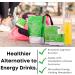 Vit2Go Natural Energy Drink Mix - 124mg Caffeine from Ginseng & Guarana | Sugar-Free No Crash Pre-Workout Powder | B Vitamins Magnesium & Zinc | Focus & Performance | Keto Vegan | 25 Portions - Buy Online on GoSupps.com
