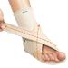 Upgraded Drop Foot Brace for Walking with Shoes - Dual Forefoot Support Plates Adjustable Soft AFO Foot Drop TBI ALS MS Bone Fracture Fits Women & Men (Beige Left S/M) Left S/M