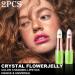 Crystal Flower Jelly Color Changing Lipstick Duo - Tinted Lip Balm with Glitter Flower - Long-Lasting Magic Lip Gloss - 24-Hour Original Lipsticks - 2 Pack - Buy Online on GoSupps.com
