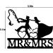 Fishing Wedding Cake Topper Funny Mr and Mrs Cake Topper - The Bride is Catching The Fishing Groom From Behind Funny Fishing Bride and Groom Cake Topper - Buy Online on GoSupps.com