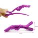 10x Crocodile Hair Clips - Professional Styling Barrette with Nonslip Grip and Wide Teeth for Thick Hair - Purple - Buy Online on GoSupps.com