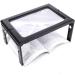 Magnifying Glass Rectangular Handheld Magnifier Reading Magnifying Glass Foldable Reading Loupe Desktop Magnifier 3X Magnifying Glass with LED Light Magnifier Safehappy