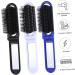 SOLUSTRE 3 Pieces Foldable Comb with Mirror Antistatic Comb High Temperature Resistance for Travel Outdoor Activities White Black Blue Beard Care - Buy Online on GoSupps.com
