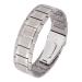 HyyMe Magnetic Therapy Bracelet Lymphatic Drainage Bracelet Mens Bracelets with 3 Rows Of Super Magnets Adjustable Length and with Professional Gift Box. (silver)