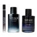 Savage Extrait De Parfum & Savage Pour Homme Fragrance for Men - 3.4Oz + Travel Spray 35ml Masculine Scent Cologne for Men 3.4oz/100ml (Pack of 3)