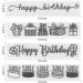 LANGFON Plastic Template Embossing Folders - 4 Patterns for Happy Birthday Card Making and DIY Crafts - Buy Online on GoSupps.com