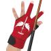 Animsword Billard gloves for billiards breathable comfortable convenient for left or right hand L red/excursion single -colored (GetaWay Solids)