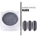 Black Mirror Powder Metallic Chrome Powder Set - Gold & Black Nail Art Glitter Pigment Dust with Sponge Applicators - Buy Online on GoSupps.com