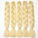 Showjarlly Jumbo Braid Art Hair Extensions - Ombre 24 Inch Kanekalon Braid (5 Pack) for Crochet Twist & Box Braids - Blonde 613# - Perfect for Stylish Hairstyles - Buy Online on GoSupps.com