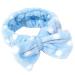 Shop N/K Blue Face Wash Hairband for Women | Bow Makeup Cosmetic Elastic Headband - New Release - Buy Online on GoSupps.com