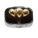 Golden Balloon Printed Square Pill Box Portable Travelling Pill Box Medicine Organiser