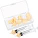 Mayoii Mini Silicone Nipple with Syringe Pet Feeding Syringe with Nipple for Kitten Puppy Cat Rabbits Small Animals (10 Pack)