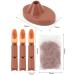 3 Brown Nail Practice Fingers for Acrylic Nails Training | Fake Plastic Hand for Nail Art Beginners - Buy Online on GoSupps.com
