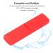 Red Baby Teething Toy - Bite Resistant Dishwasher Safe BPA Free Perfect Chew Ring for Teething Relief & Autism Gum Massage - Buy Online on GoSupps.com