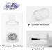 Agidea 6 Empty Nail Polish Bottles 15ml - Refillable DIY Glass with Brushes & Funnels - Opulent Garden - International Shipping - Buy Online on GoSupps.com