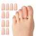 Toe caps Small toe 10 pieces of silicone toe protection Small toe gel toe caps with breathable holes pain relief for corn bubbles and ingrown toenails.beige
