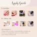Shop Moguri Red Black Almond-Shaped Press On Nails | Elegant Artificial Nails with Golden Curved Line Design - Perfect for Weddings & Birthdays - Buy Online on GoSupps.com